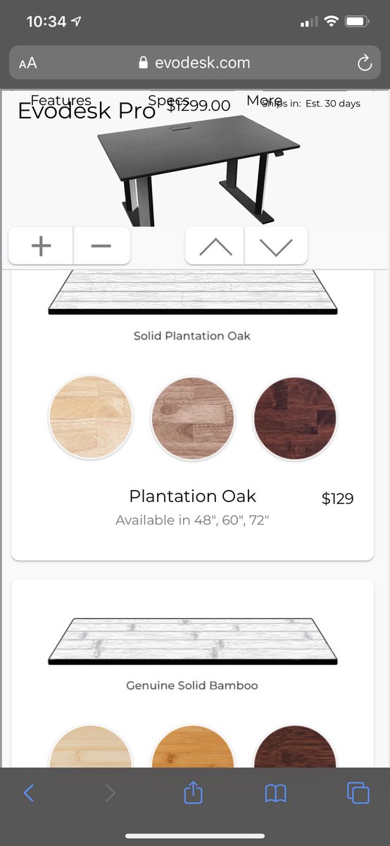 44AlanHenderson's tweet photo. Was shopping for a desk. Went to @evodesk Had 2 quit, I saw their wood top names. ‘Plantation oak’? Really? There’s no other names you can call your wood? That bothers me. 4 many of us, ‘plantation’ recalls the brutal slavery my ancestors endured. #newnametime #its2020 #evodesk https://t.co/xE5jSiEPUO