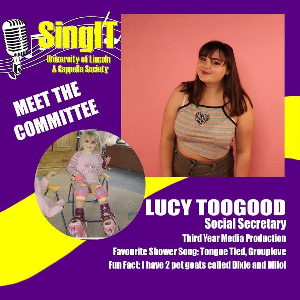 SingIT_Lincoln's tweet photo. Introducing the SingIT comittee, 20/21! 
We are the University of Lincoln's Acappella Society and welcome all abilities. Drop us a message with any questions. Membership can be purchased through the SU website (£5 for the year) just search "SingIT" on the SU website.🎉🎉 https://t.co/87h9Uo5pTO