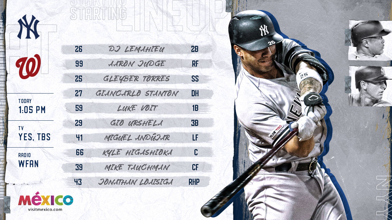 NFT: Yankees at Nationals GDT 7/26 1PM on TBS | Big Blue Interactive