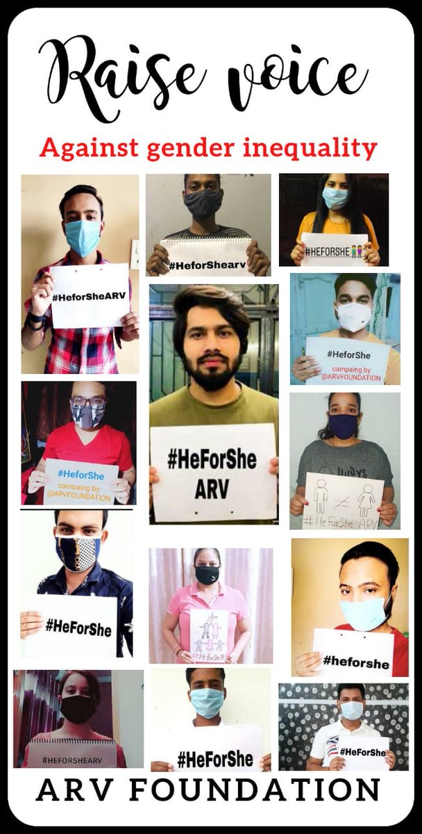 arvfoundation's tweet photo. I AM ONE OF MILLIONS...

who believe that everyone is born free and equal. I will take action against; Gender Bias, Discrimination and Violence to bring the benefits of equality to us all.
#HeForShe #heforshearv #pledge 
#raise_ur_voice #removegenderinequality #corruptionfree https://t.co/ywgCuyPP9Q
