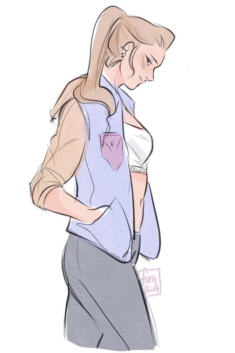 firnella's tweet image. Day 97 of missing my gf and I’m drawing catradora in our outfits 🥺💞

#SheRa #Catradora