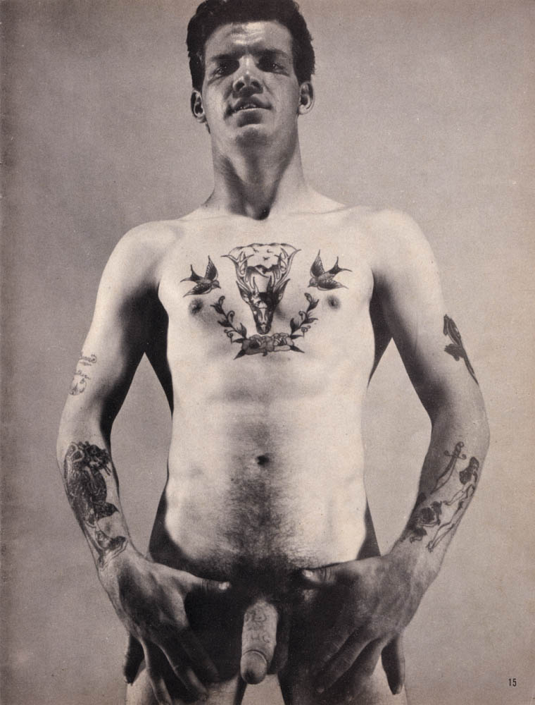 creatureblackl1's tweet photo. Jay Reed has "Love Bug" tattooed on his dick. [Photos by Kris Studio] Chicago, 1965 #jayreed #krisstudio #vintagemen #uncut https://t.co/P2pAEFaw9x