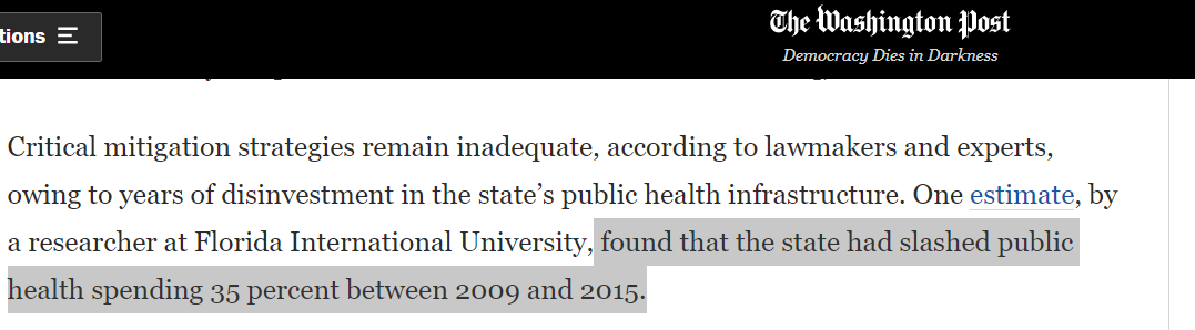 But, let's get back to this pathetic excuse for an article. Look at this dishonesty...this article loathes DeSantis so much it blames him for budget cuts that happened between THREE AND NINE YEARS BEFORE HE WAS ELECTED.