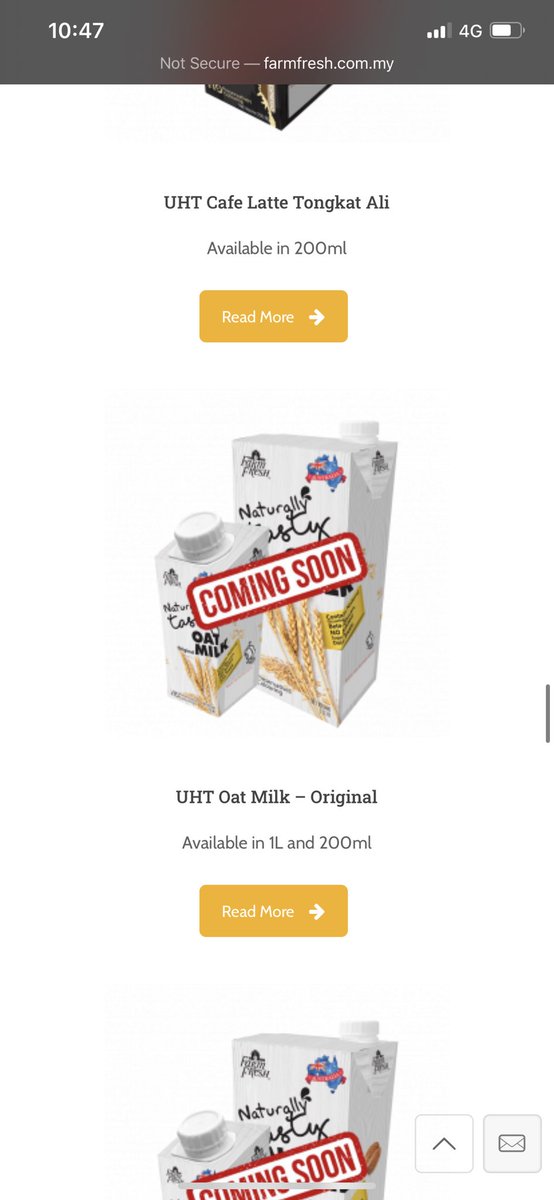 NurAfifah's tweet photo. Uwuuu Farm Fresh nanti ada Almond Milk?!?  Oat Milk?!? Chocolate Milk with Soy?
I AM HERE FOR IT!!! https://t.co/hQraE4lT2t