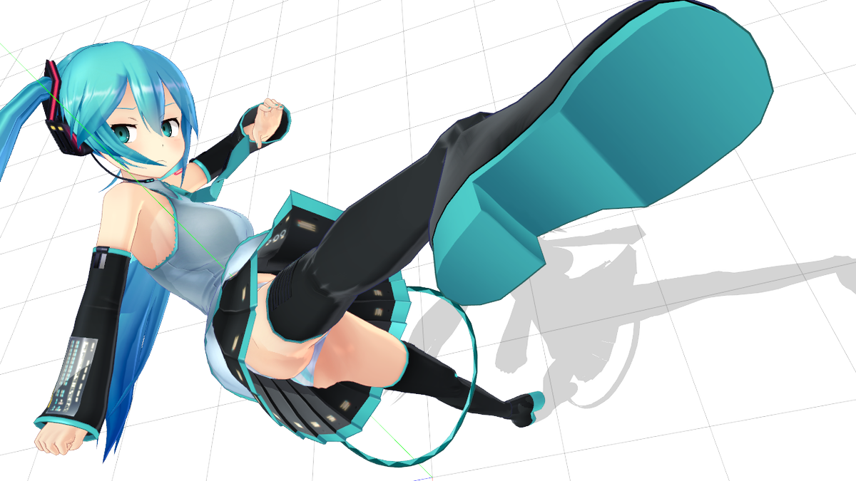 むるたん あっぴぃずｐ キックはね自分で汎用型に作ったポーズがある 足を伸ばすことも可能にしてる