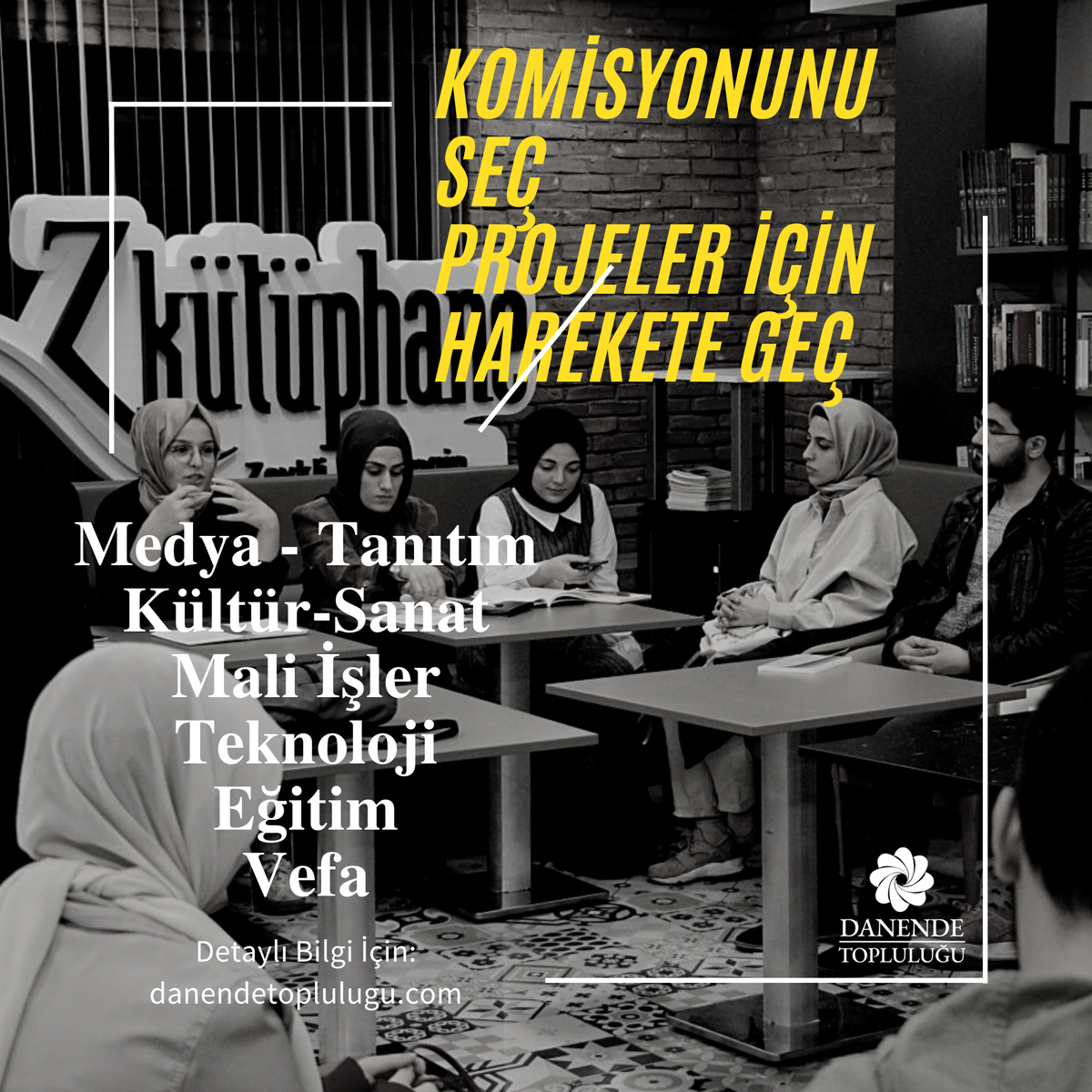 DanendeT's tweet photo. Sevgili dostlar, birbirinden farklı komisyonlarımızda yer alıp beraber fikirlerimizi çarpıştırarak güzel projeler oluşturabiliriz. Kendini hangi komisyon daha yaratıcı bulacaksan KOMİSYONUNU SEÇ, HAREKETE GEÇ!

Başvuru sürecini kaçırmayın👋

Ayrıntılar: https://t.co/pDFqtw72Hw 🚀 https://t.co/cIH7hpXnyh