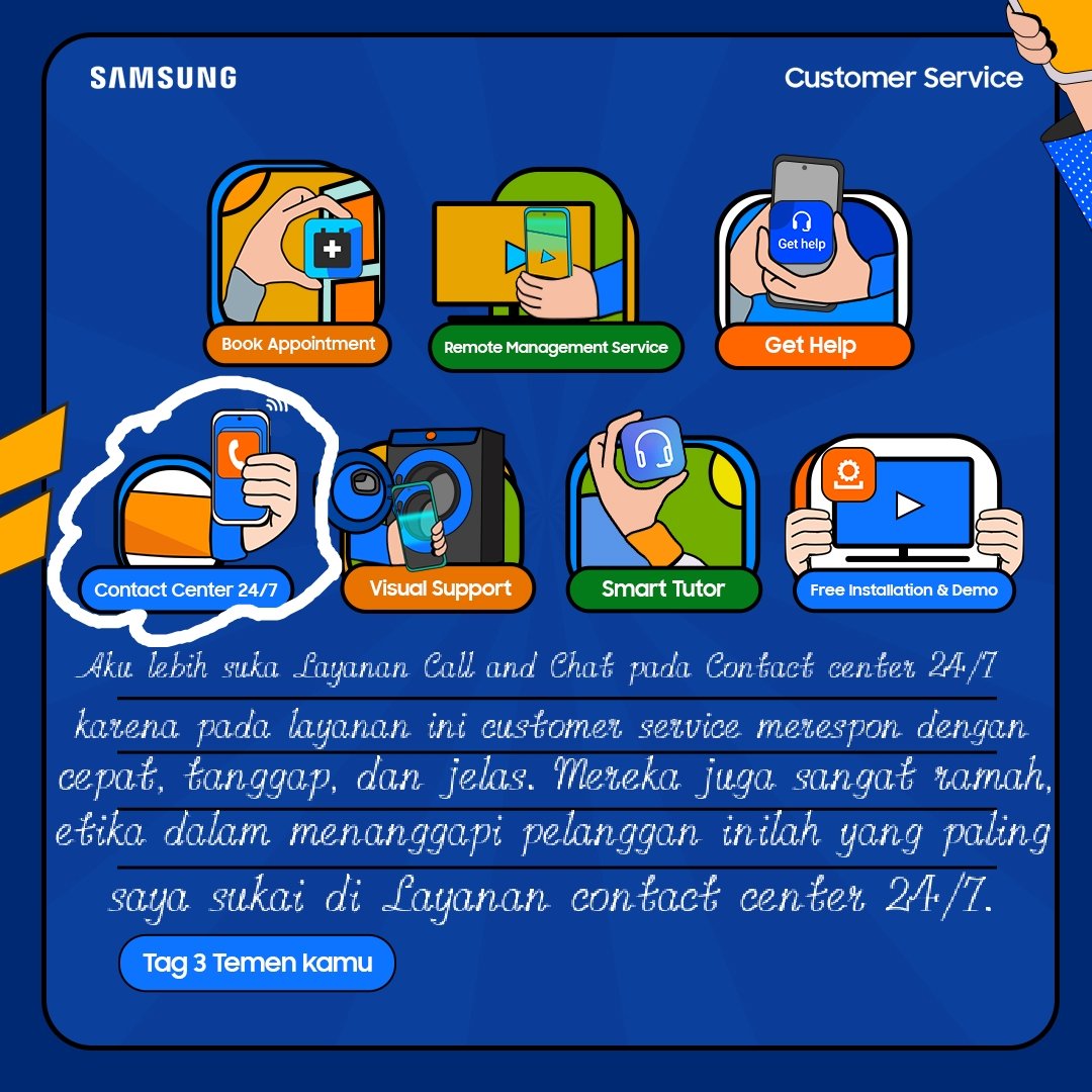 endah16339331's tweet photo. @samsungID @babyover0 @novia49308921 @putri60832254 
#SamsungCSPalingCare 
#NyamanKapanSaja https://t.co/TYfbD2cFlp