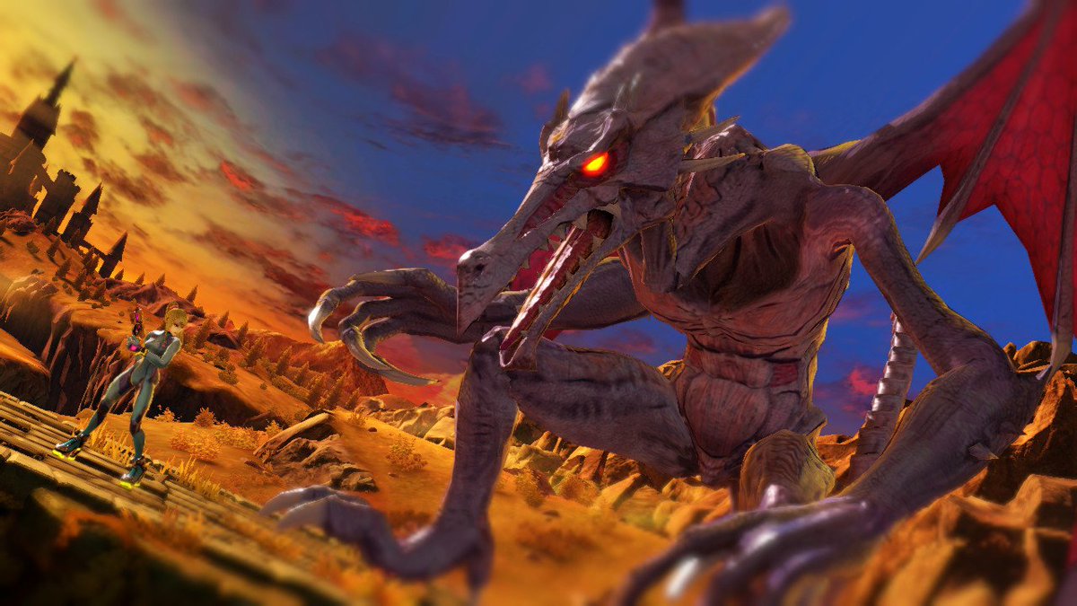SkorieThe's tweet photo. #SmashBrosUltimate #SmashSnaps Samus might be a bit under-prepared, but she's as confident as ever https://t.co/QYL1tzTl2T