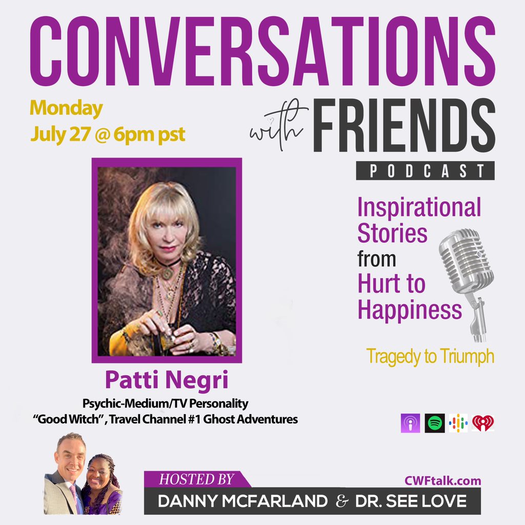 Imagine PR Group (@imagineprgroup) on Twitter photo Tune in on Monday, July 27th @ 6 p.m./PST to hear #client <a href="/PattiNegri/">Patti Negri</a> interview on Conversations With Friends hosted by <a href="/DannyMcFarland/">Danny McFarland</a> and <a href="/DrSeeLove/">DrSeeLove</a> Listen online at CWFTalk.com #cwftalkpodcast #conversationswithfriends #dannymcfarland #drseelove #lrmpublicity Tune in on Monday, July 27th @ 6 p.m./PST to hear #client <a href="/PattiNegri/">Patti Negri</a> interview on Conversations With Friends hosted by <a href="/DannyMcFarland/">Danny McFarland</a> and <a href="/DrSeeLove/">DrSeeLove</a> Listen online at CWFTalk.com #cwftalkpodcast #conversationswithfriends #dannymcfarland #drseelove #lrmpublicity