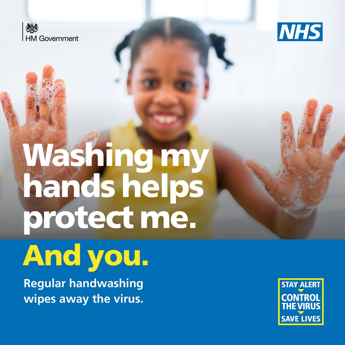 Keep washing those hands! 

Wash your hands with soap and water for 20 seconds, or use hand sanitiser and soon as you get home! 👍