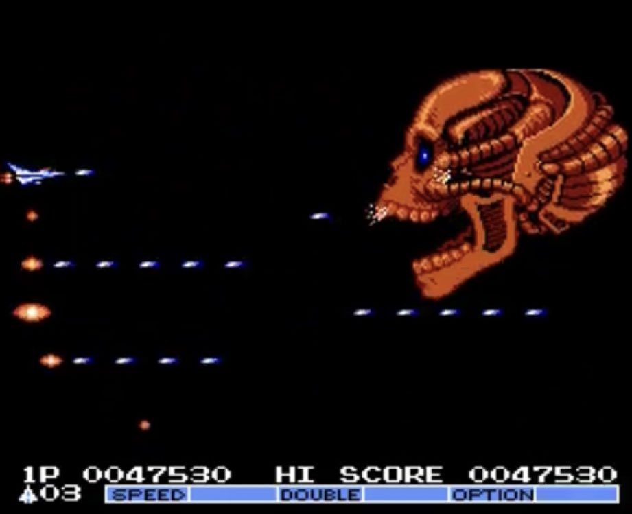 42) Gradius II(seriously this game is just as impressive as Recca to me, check it out)