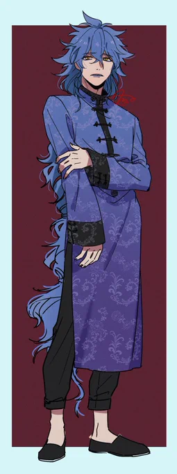 イデアくんにチャイナ服着て欲しい欲が止まらん、という落書き? 