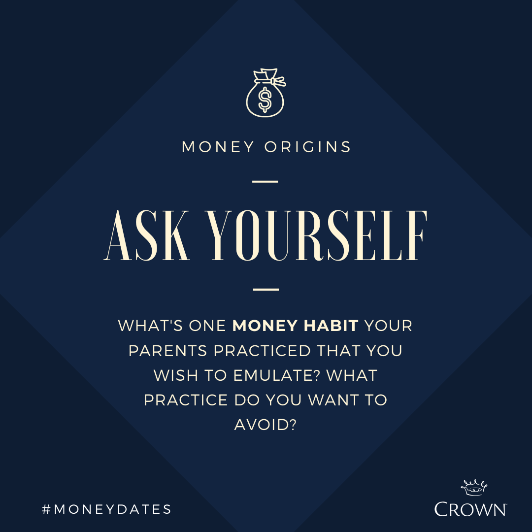 CrownUpdates's tweet image. Who we are as financial stewards is heavily impacted by the influences we had growing up. But often we're not aware of those "money origins" and how they affect us today. Ask yourself...
#moneydates #howdidwegethere #moneyorigins #moneyandmarriage #stewardship #finances