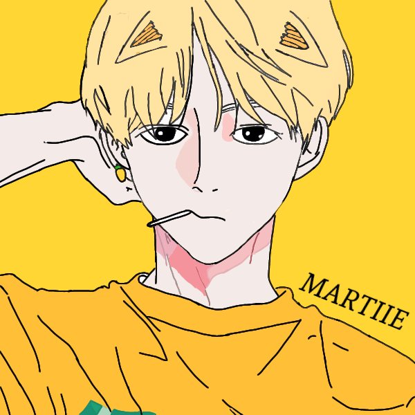 Minnie70844508's tweet photo. ได้แค่นี้แหละ ไม่สวยเท่าไหร่แต่วาดด้วยใจนะคะ🥺💛 #Martiie #MARTIIE https://t.co/2SlrCMrnUE