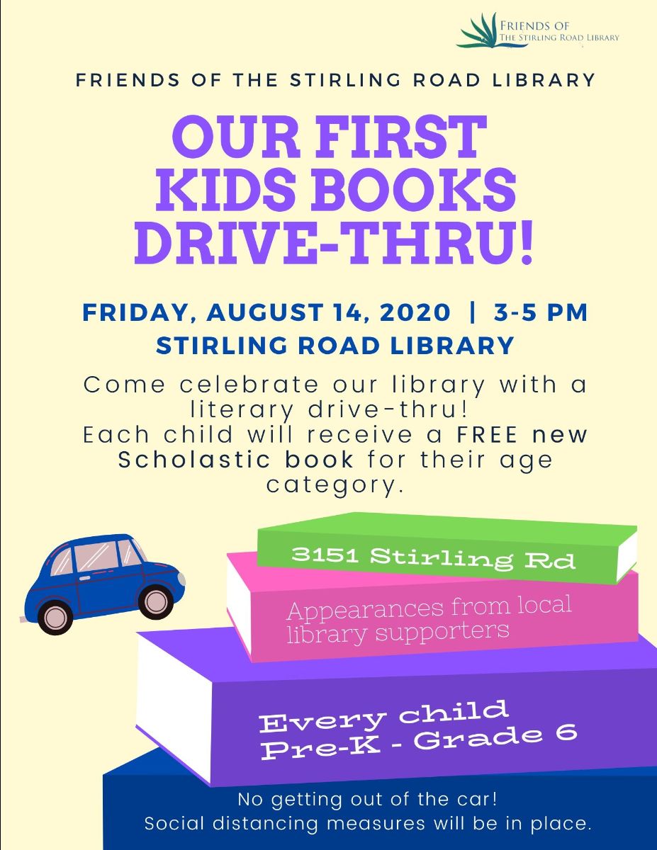 StirlingFriends's tweet photo. Join Our Kids' Book Giveaway 8/14 - All Kids Pre-K through 6th Grade will receive a new Scholastic book with cheers provided by our community @browardlibrary @cohgov @scholastic @browardcounty @evanjenne @JoshLevyHlwd @DickBlattner https://t.co/Tia4wqrbJn