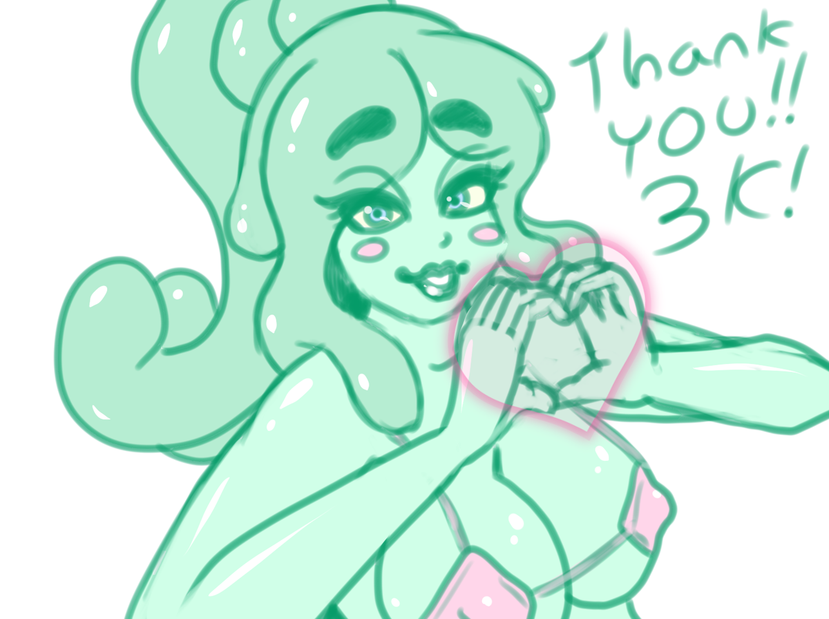 OMG, GUYS! We just hit 3,000 followers!! I am SO grateful to all of you for getting me this far! Like, three *thousand* people liked my art enough to click follow, and that just blows my mind, gosh.I'll definitely do another art raffle soon! but first, check the thread...