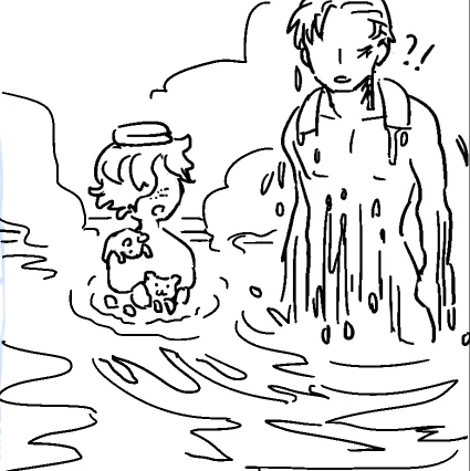 はじめて描いたちょもさんこんな姿ですまぬ 
