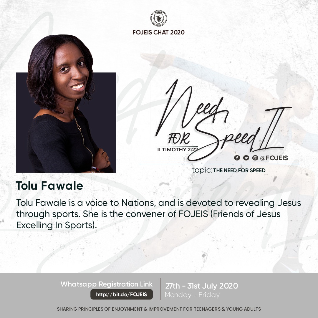 fojeis's tweet photo. Do you know FOJEIS CHAT 2020 begins tomorrow?
100+ participants already registered & ready to SPEED🥳🥳
Registration is FREE! https://t.co/jFyMB353hV
@TOLUEXZY will be LIVE on this & she will be communicating the importance of "The Need For Speed"
#Fojeischat2020
#Need4SpeedII https://t.co/CIqvnn17XU
