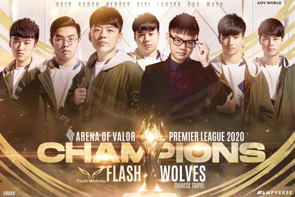 aovworld's tweet photo. ขอแสดงความยินดี กับ Flash Wolves 🏆
Congratulations To Flash Wolves อีกครั้ง สำหรับ การคว้าแชมป์ APL2020 หรือ Arena of Valor Premier League ทัวร์นาเมนต์ระดับนานาชา��ิแบบออนไลน์ครั้งแรก ไปครองได้สำเร็จ
#APL2020 #FightForYourRegion #AOVWorld https://t.co/kMN4rwnPdq
