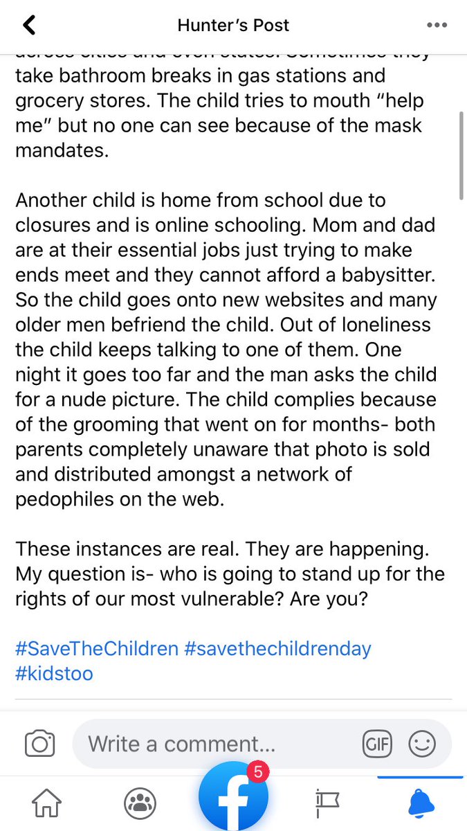 Go join our group on Facebook to be a part of the world wide movement to end child exploitation. Here are some facts about how covid shutdowns are affecting children. #SaveTheChildren #SaveTheChildrenWorldWide #savethechildrenday 
missingkids.org/blog/2020/covi…