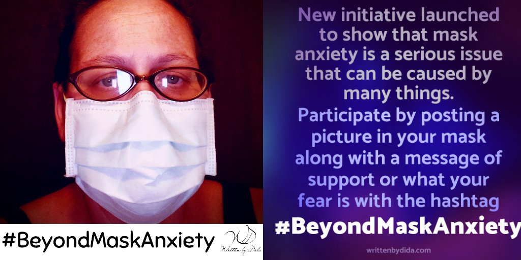 #beyondmaskanxiety is a new initiative launched originally on Instagram by Sally Lushin to show support for other who experience mask anxiety. Help us by posting yourself in a mask with the hashtag &amp; a message of support or what your fear is #InThisTogether #WearAMask