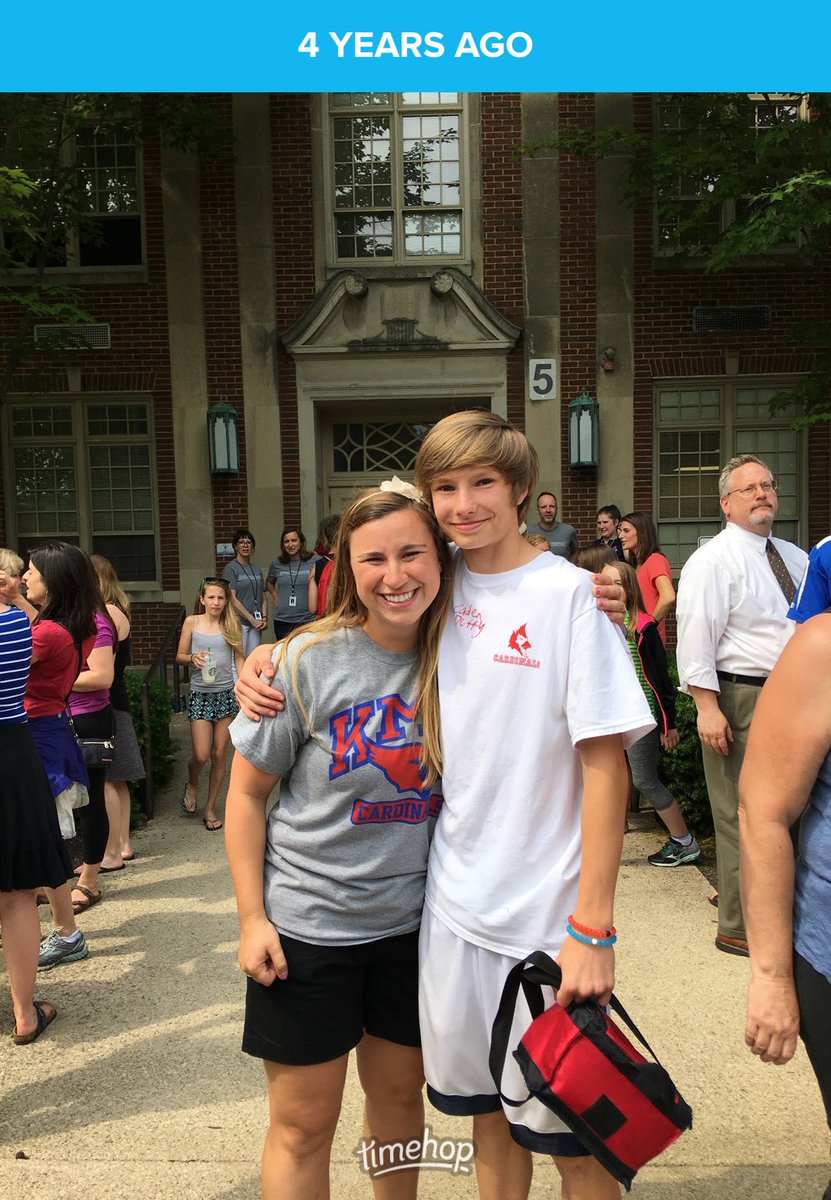 I am so grateful to Caden for all his light in my life! From KMS to TWHS to Otterbein!✨(photo in my hand is second photo - KMS graduation) #itsworthit