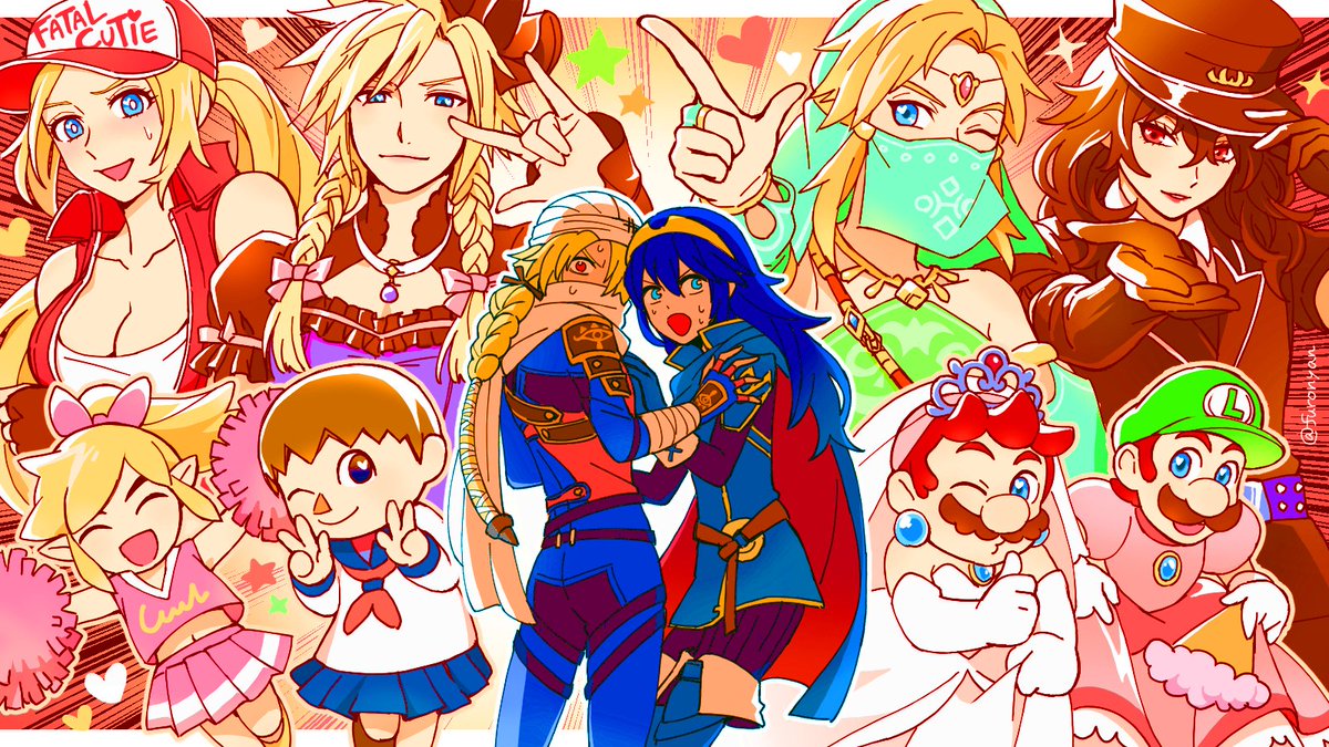 #絵を彩度100にすると超派手
元の絵と比較するとびっくりするけど、サイケな仕上がりも意外とダメじゃないかも(^o^) 