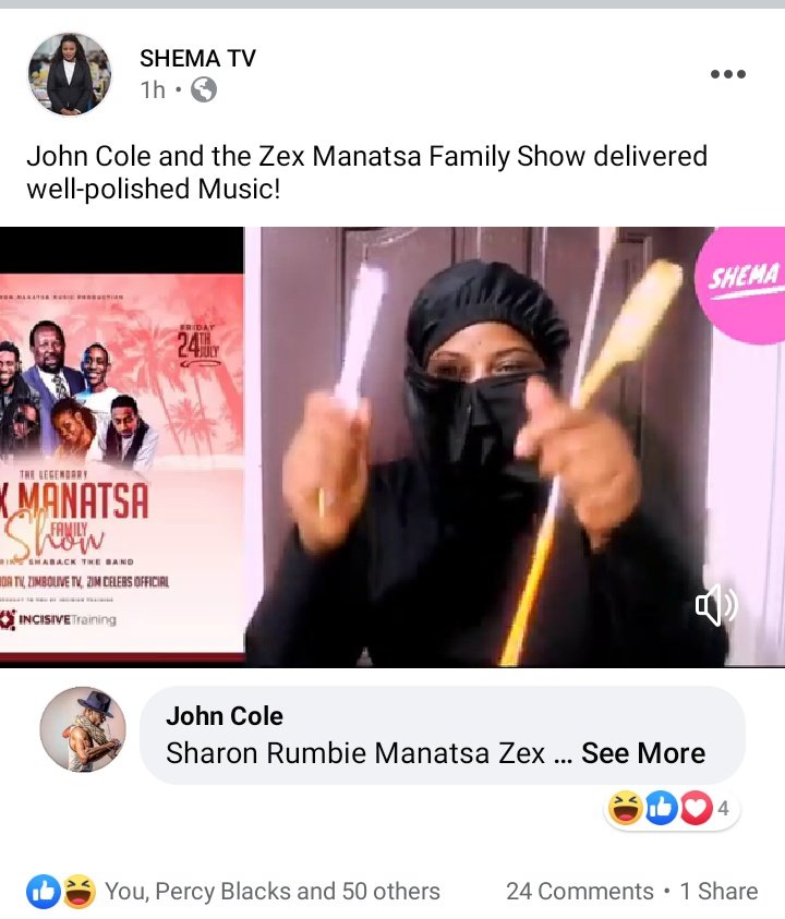 iamjohncole's tweet photo. I am in stitches 😂😂😂😂
@SHEMATV1 dropped a raving review on our latest performance on the Zex Manatsa Family Show which featured yours truly 😎 and colenation band. 

https://t.co/kXZ4FW5bN6

You need to hear it for yourself its too much sauce. Click the link above. https://t.co/YrvxbtuH1p