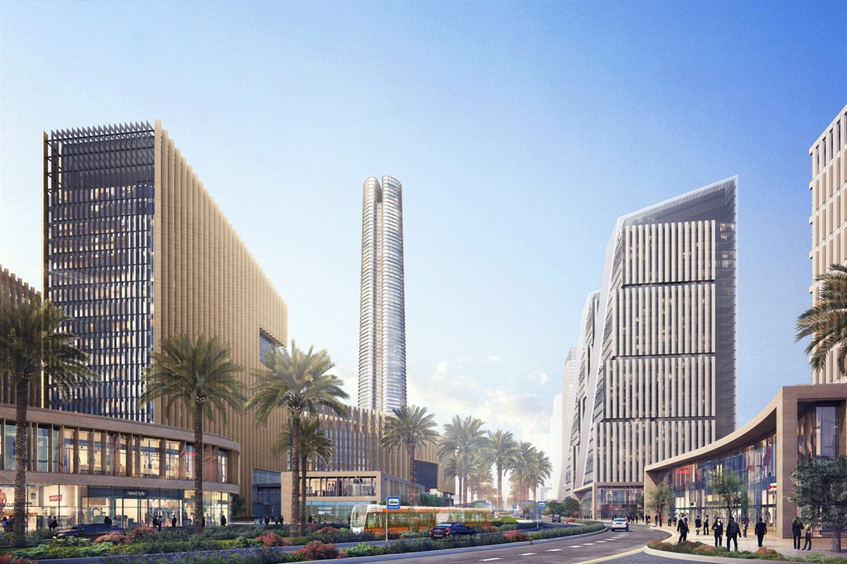 The New Administrative  #Capital’s Central Business District:The project is 1.71 million square meter. It includes 20 towers, which would be a great civilization shift in the region with constructing the tallest building in  #Africa, which will be up to 385 meters high.