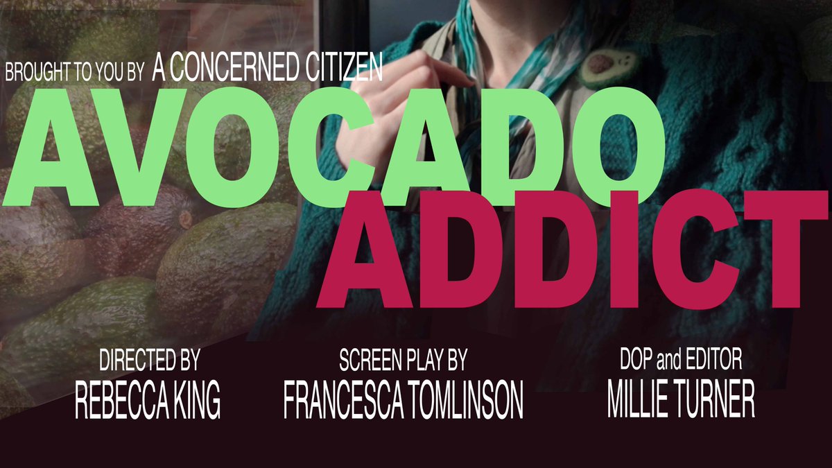 AvoAddictShort's tweet image. Avocado Addict world premiere this evening ! Keep an eye out for the names and who or what they're wearing on their homemade red carpets .