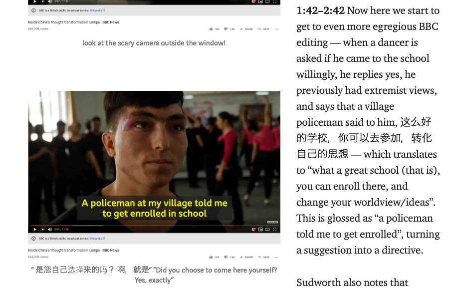 I happened to be taking Mandarin classes at the time, so tidbits like deliberate mis-translation really grabbed me. Or the "dramatic irony" wrt leaving.It's really quite something watching the documentary before and after.Basically a top-tier class in recognizing propaganda!