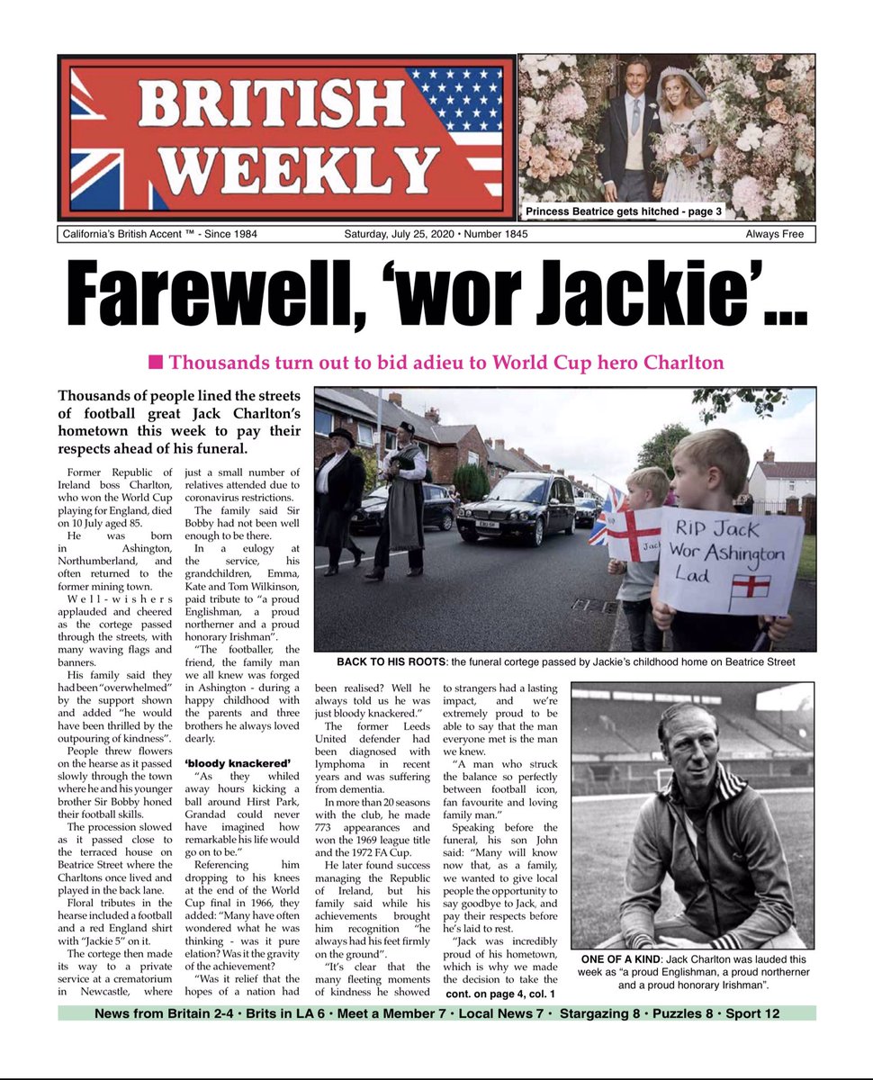 Britsinla's tweet photo. Have you read the latest issue of the British Weekly?
We would love to have you be #MeetAMember
Email BritsinLA@gmail.com for details  #BritishWeekly #BritsinLA https://t.co/z3XOzSIiMw