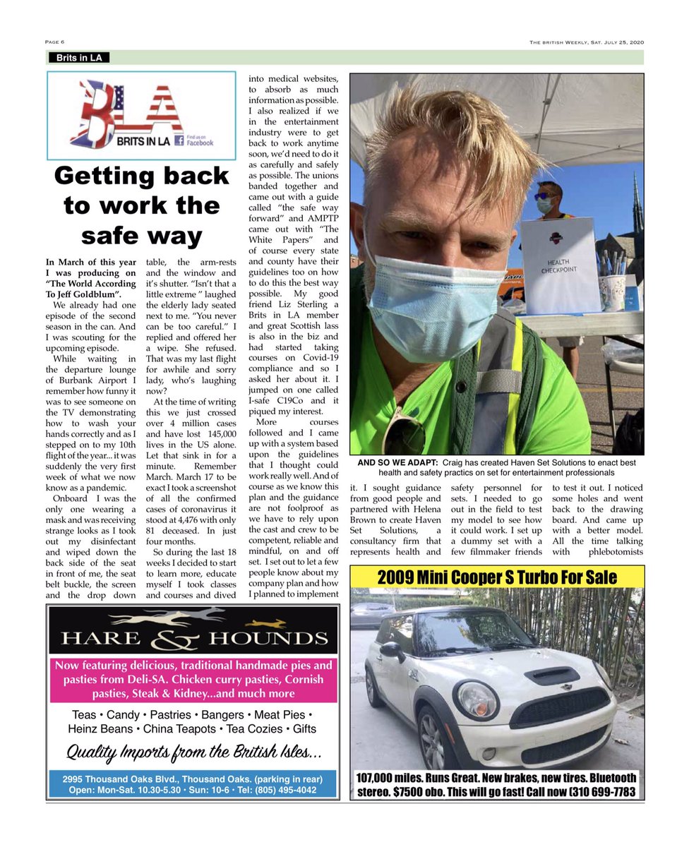 Britsinla's tweet photo. Have you read the latest issue of the British Weekly?
We would love to have you be #MeetAMember
Email BritsinLA@gmail.com for details  #BritishWeekly #BritsinLA https://t.co/z3XOzSIiMw