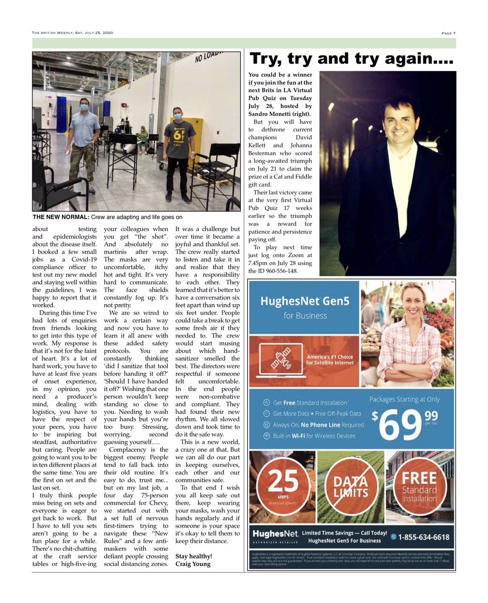 Britsinla's tweet photo. Have you read the latest issue of the British Weekly?
We would love to have you be #MeetAMember
Email BritsinLA@gmail.com for details  #BritishWeekly #BritsinLA https://t.co/z3XOzSIiMw