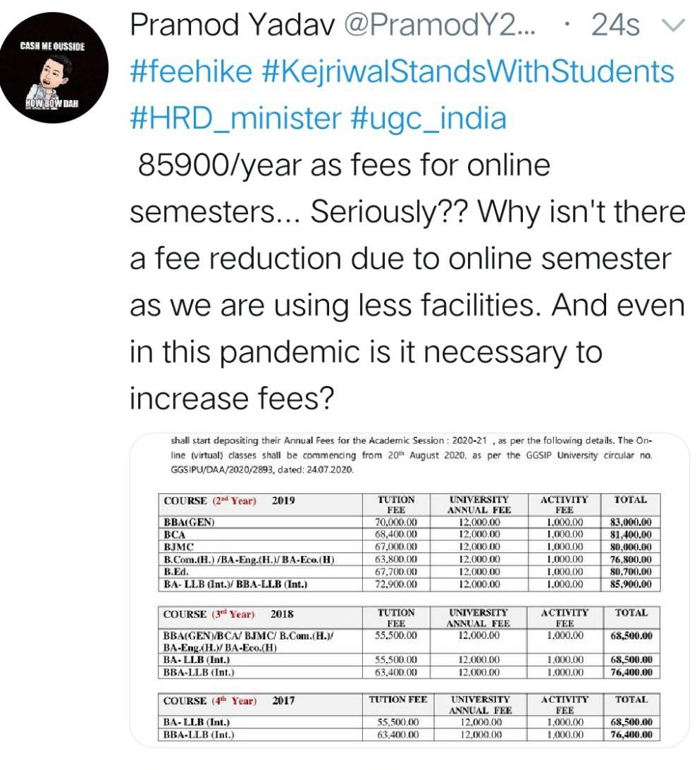 talwar969's tweet photo. #feehike #FeesKamKarona  #HRD_minister #AapKiAdalat #AAP https://t.co/cZPV3JYacN