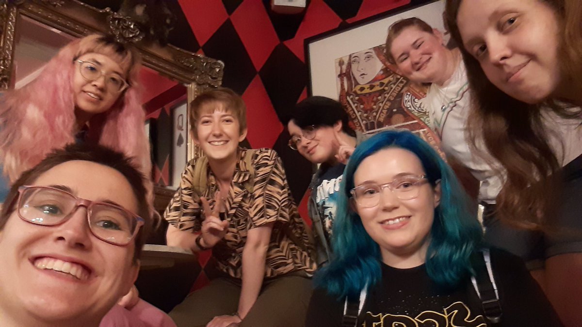 TheUK800's tweet photo. Exactly one year ago today since the #UK800 first met up at a tea room one day before the MCM convention! 💓 I remember seeing this &amp; being so hype to meet everyone at the con in Manchester, so many wonderful memories🥰
 - Jade #DechartGames https://t.co/PYi8Ocnbbx