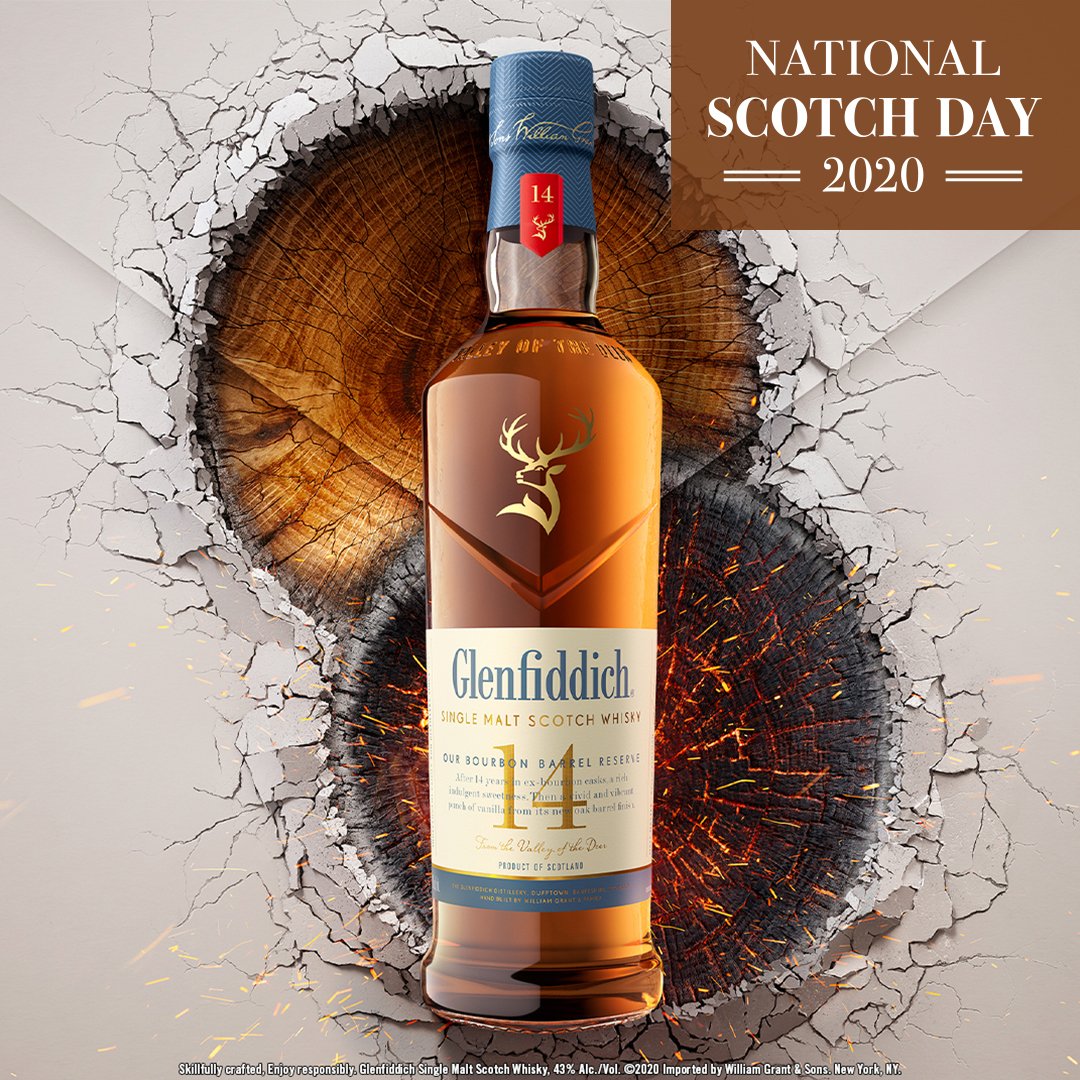 Tomorrow is National Scotch Day. Get a bottle of Glenfiddich 14 year today and celebrate with Yankee Spirits. bit.ly/2OQMPl2