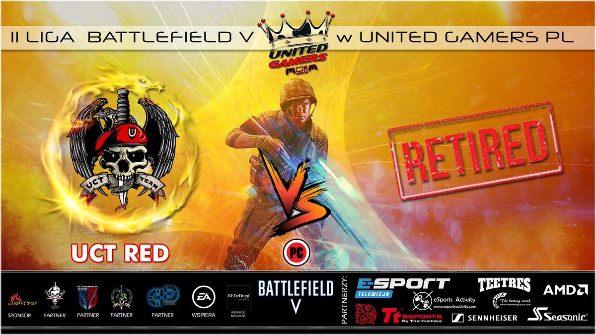 🇵🇱Witamy serdecznie Zjednoczeni Gracze 🇵🇱 🎉 Zapraszamy na mecz👑 2 LIGI BATTLEFIELD V w UNITED_GAMERS 🇵🇱 ! 🎉 odbędzie się na platformie 🖥️ [PC], DZISIAJ 🤗 26.07.2020 r. o godzinie 18:00, zmierzą się  UCT RED VS⚔️ REEE, drużyny wybrały następujące mapy: Prowansja | Lofoty.