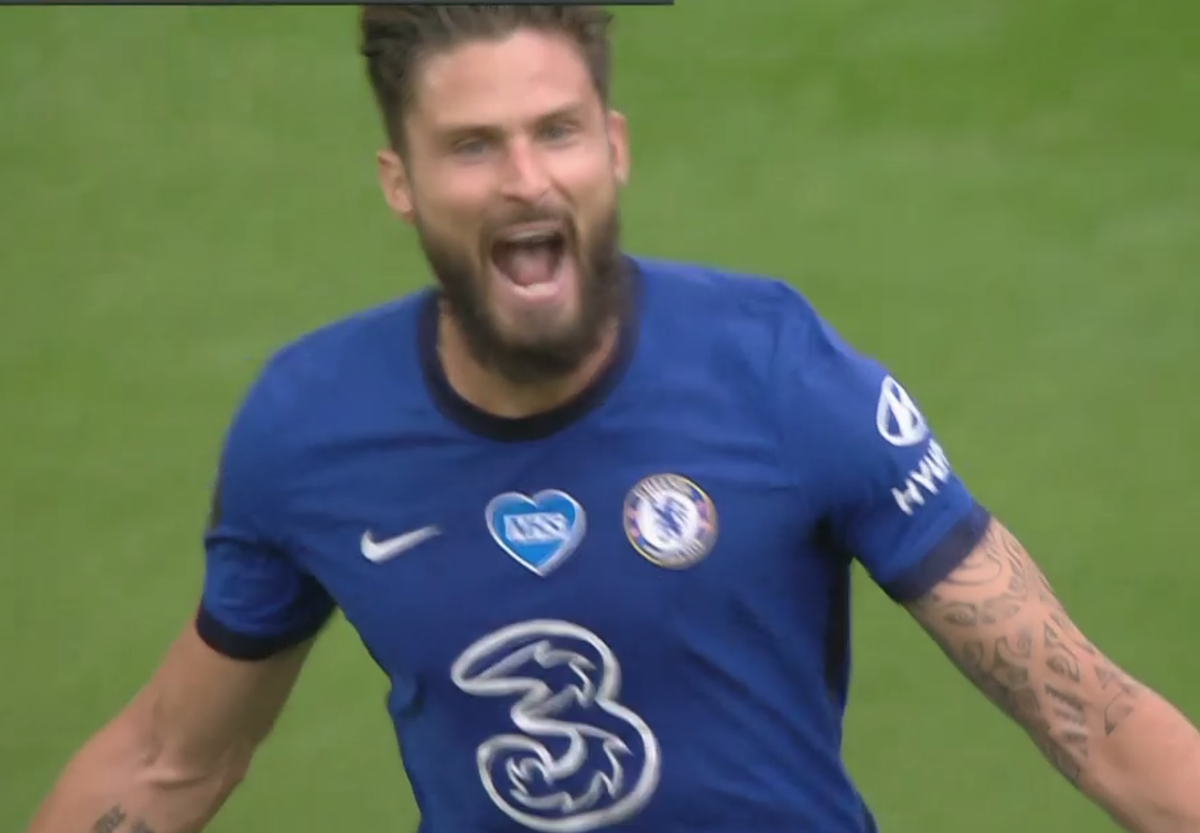 sluggahjells's tweet photo. The Olivier Giroud goal reaction and Chelsea team reaction to going up 2-0 on Wolves.
They will be returning to The @ChampionsLeague barring a catastrophic second half. #CHEWOL #PLFinale https://t.co/jTZwYT4yP8