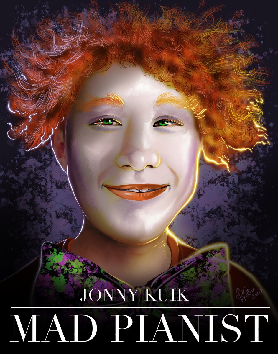 bonbon3272's tweet photo. During a random discussion, this idea hit me to make @JonnyKuik look like the Mad Hatter, played by Jonny Depp. For a quick make up job in ProCreate, this came out really nice! Imagine if Jonny played as the Mad Pianist instead of Hatter. https://t.co/9P3R4dTY7s