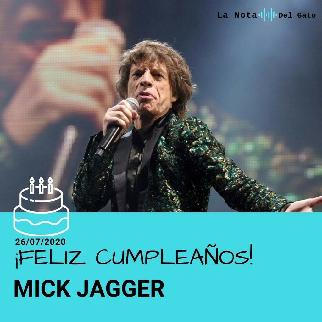 #FelizCumpleaños a Michael Philip Jagger, conocido mundialmente como <a href="/mickjagger/">Mick Jagger</a>, cantante compositor y músico británico de la banda @therollingstones quien cumple 77 años de edad. foto: @tonicapopnews #lanotadelgato #mickjagger #rollingstones #music #rock #uk #british #musica