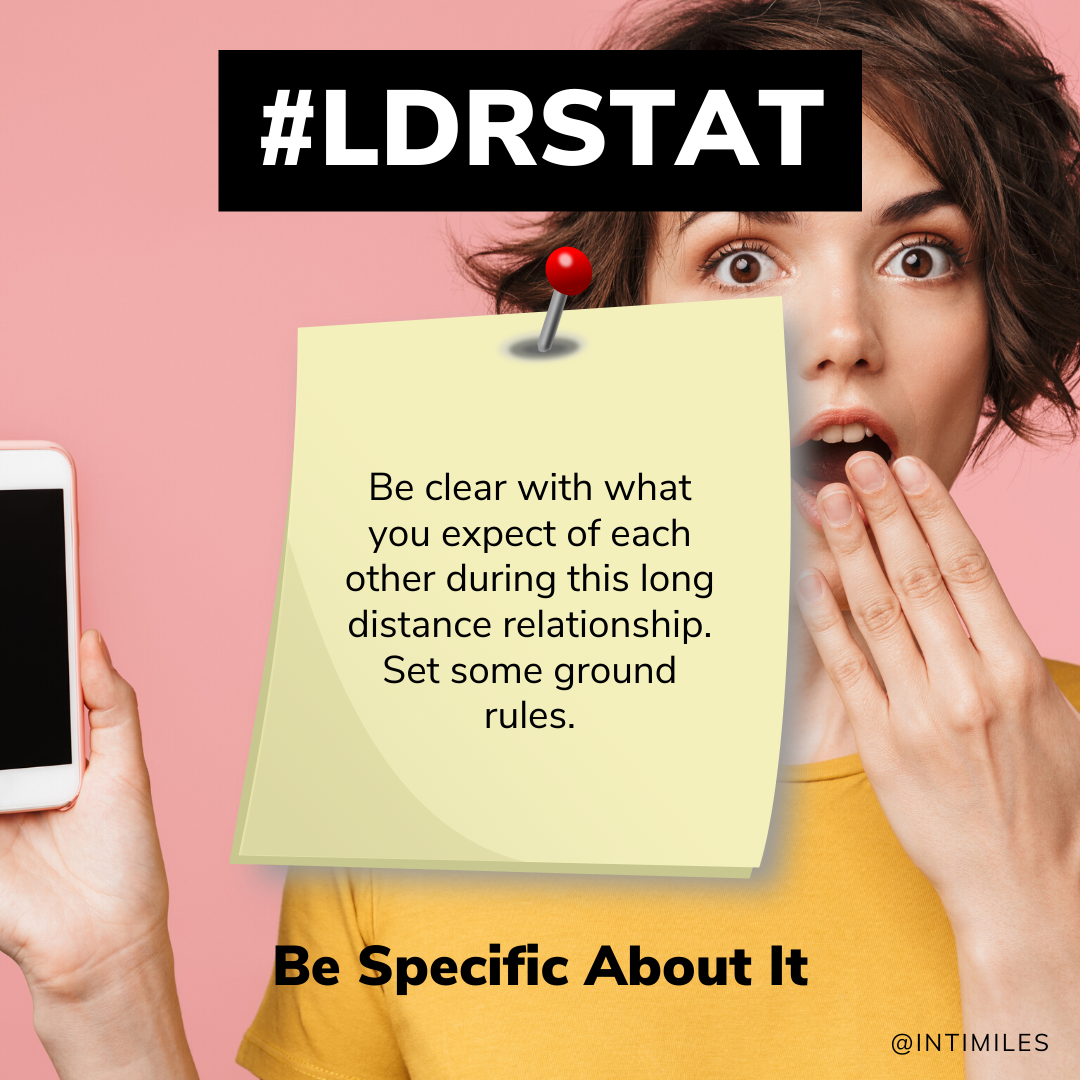 One of the most important parts of a #LongDistance relationship is open #communication. Build trust and respect by discussing expectations and ground rules during your relationship. intimiles.com