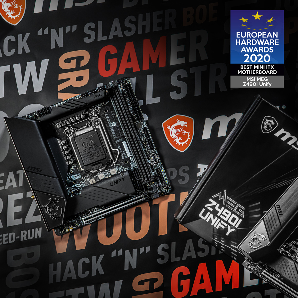 msigaming_de's tweet photo. Das MEG Z490I UNIFY Mainboard, ausgezeichnet als bestes Mini-ITX Motherboard bei den European Hardware Awards 2020 🏆

#MSI #MSIgaming #Mainboard #Motherboard #msiZ490 #bestZ490 #EuropeanHardwareAwards #eha2020 https://t.co/NJWPWyVKke