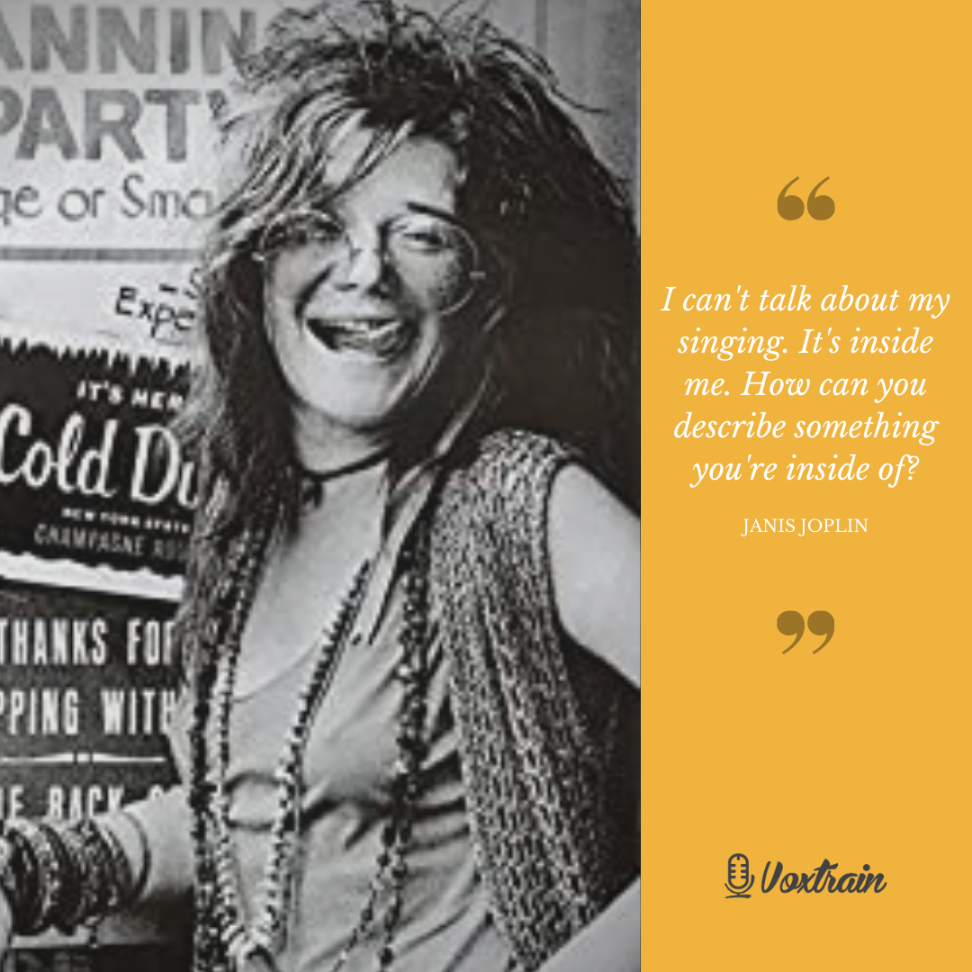 VoxTrain's tweet photo. Janis Joplin, known as 'Madame of Rock', was an American singer-songwriter who sang rock, soul and blues. Janis was known to be vulnerable and self-conscious off stage, but completely unrestrained, free and raw on stage. Her connection with the audience her deepest passion. https://t.co/zrItT1abuC