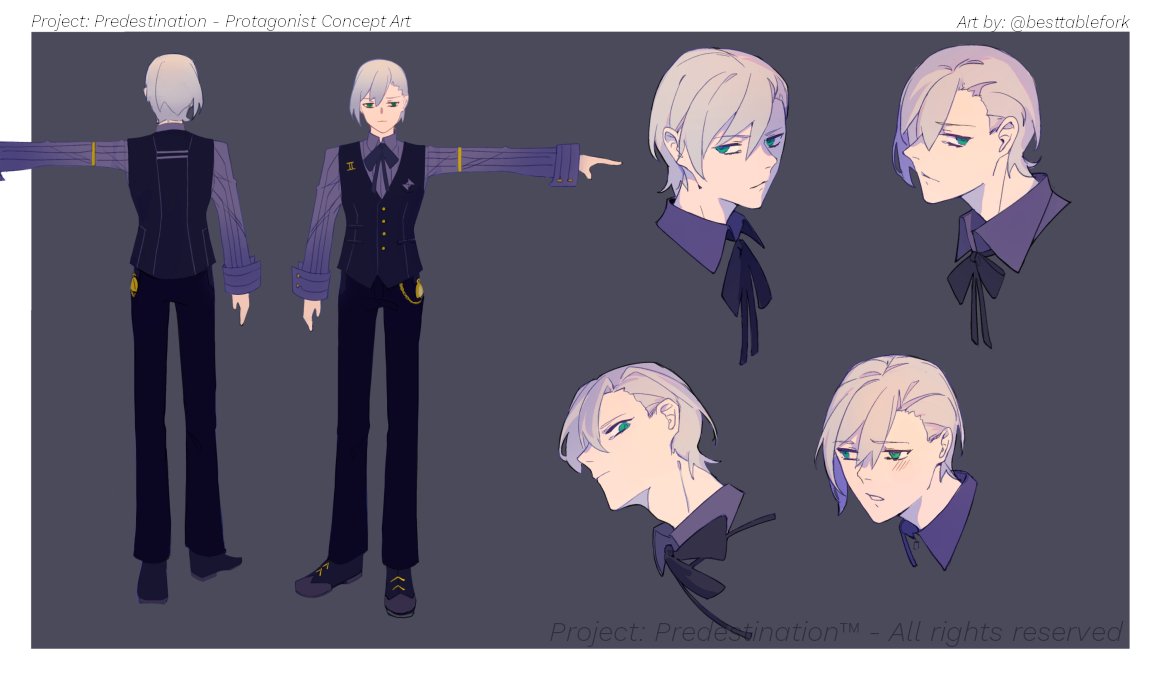 ProjectPrede's tweet image. Protagonist Concept Art by @besttablefork! #indiedev #indie_anime