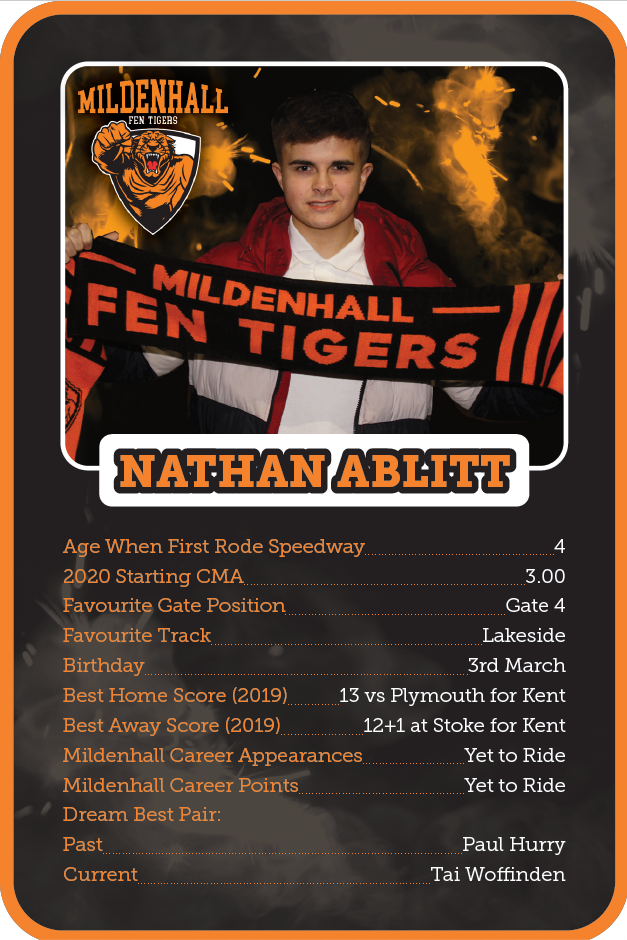MildenhallFT's tweet photo. Top Trumps returns! 👌👌 This week, enjoy Nathan Ablitt's card!

#MildenhallFenTigers #TopTrumps #SaturdayNightGames #SaturdayNight #NathanAblitt #FenTigers https://t.co/cKWofDYopF