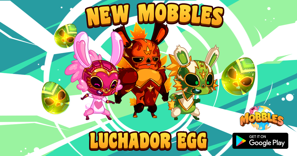 mobblesapp's tweet photo. New Mobbles Egg : The Luchadores!β‘οΈ
Kora, Luchy & Macho fight crime with kicks, punches and style!πͺ
πThe brand new Luchador Egg is available right now in the Mobbles shop, and those three #Mobbles are tradable! https://t.co/Z0RWtRCBTL