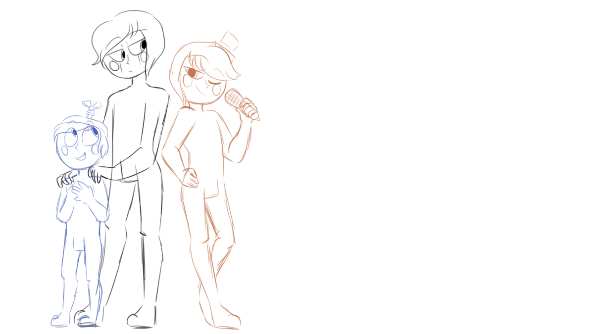 FoxyTheSwagger's tweet photo. Hey guys! Estoy tratando de preparar todo para grabar un redraw de estos nenes, sólo llevo 3 personajes boceteados y estoy sufriendo ;;;;;; 
En fin espero les guste :DDD
#FNAFHumans #HumansAU 
2018 // 2020 https://t.co/zoYqQnw28B