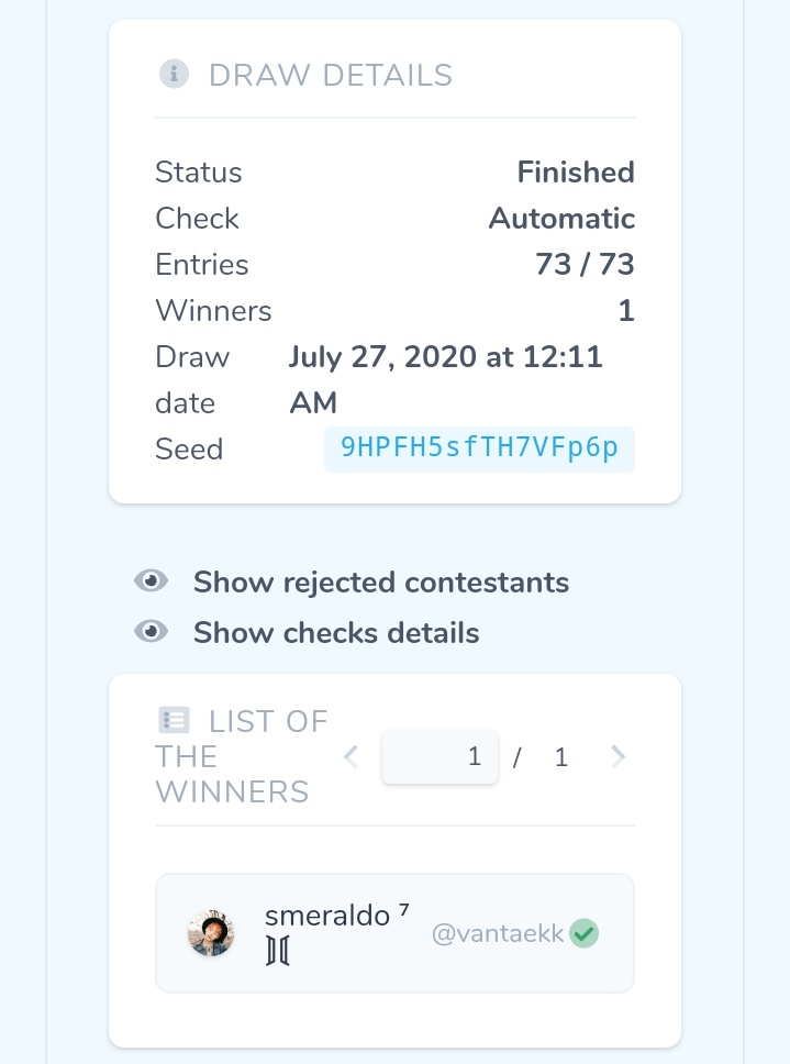 kkk07_twt's tweet photo. #7GA 2K FF CELEBRATORY GIVEAWAY WINNER is.... 🥁🥁🥁🥁
@vantaekk 🎉🎊
Please DM me within 777 minutes with a screenshot of your entry for this giveaway to claim your cash prize! 🥳🥳
Congratulations on winning!!! 💖
**STAY TUNED FOR THE NEXT GIVEAWAY! 🤭 Posting today! 🤩💜 https://t.co/4CG4TvJiYX