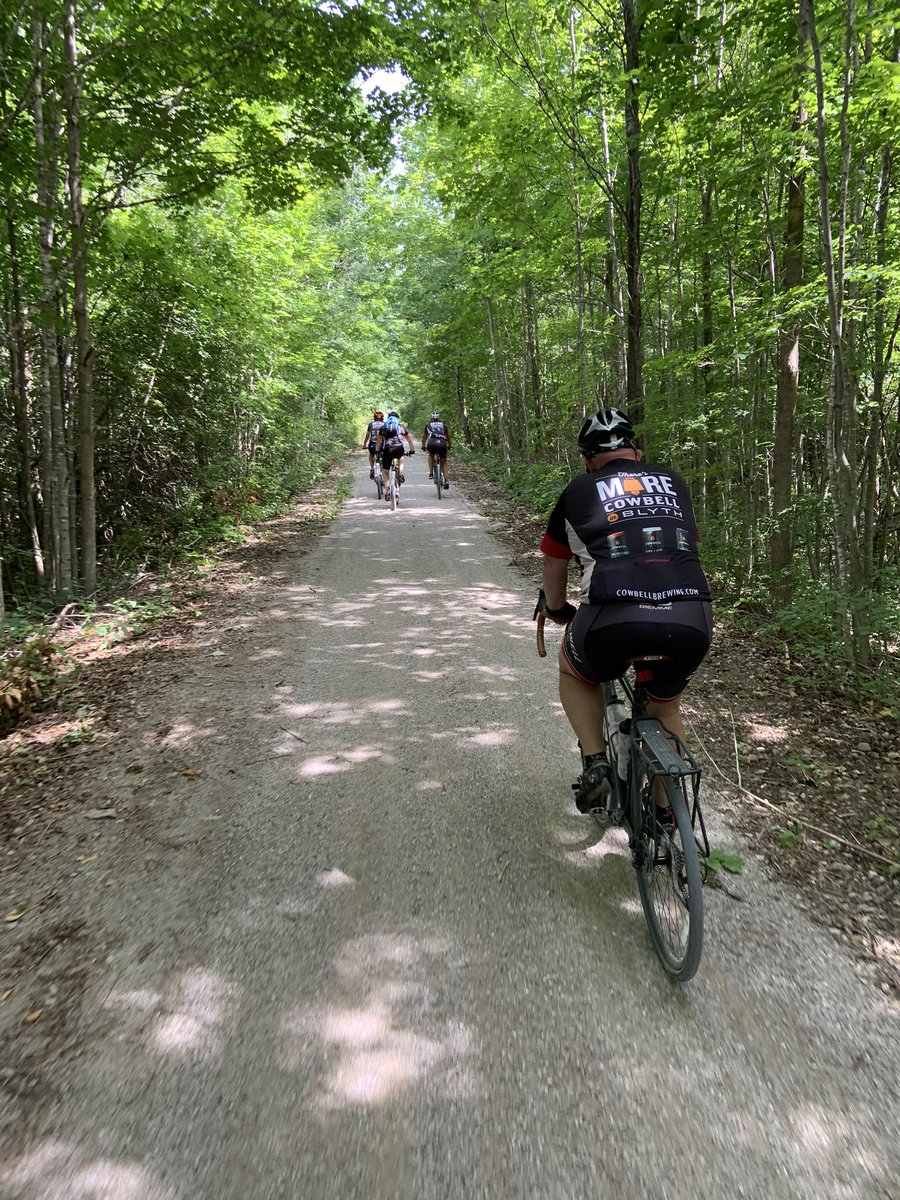 dairyMFS's tweet photo. Great weekend supporting MS virtual ride to #endms on the G2G trail with #teamcowbell! Blyth to Goderich and back #G2Gtrail in amazing shape! https://t.co/kChk7pwmTF